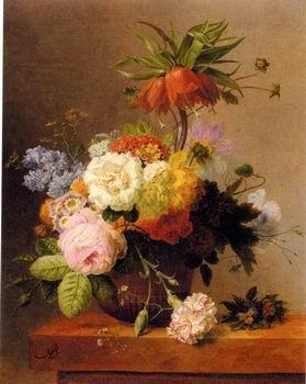 unknow artist Floral, beautiful classical still life of flowers.110
